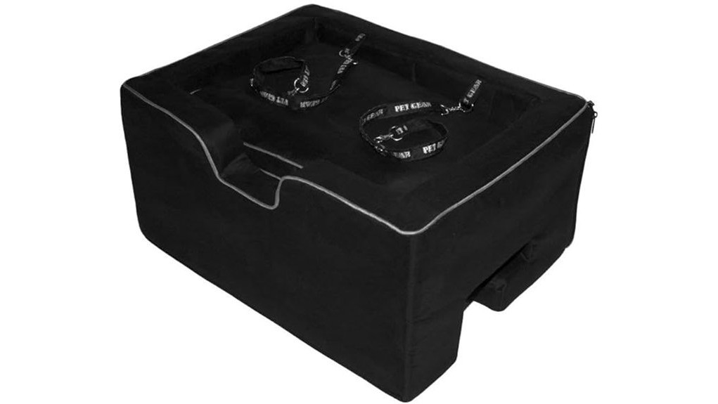 elevated secure pet travel seat