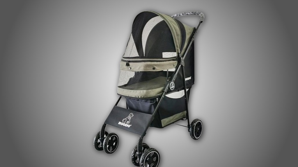 roodo four wheel pet stroller